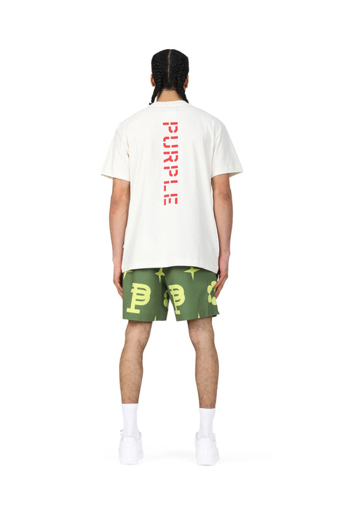 PURPLE BRAND JUMBO MONOGRAM SWIM SHORTS Mens Apparel - MENS